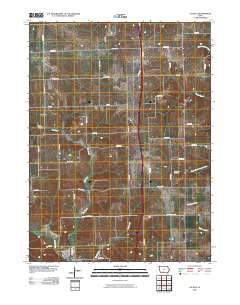 Lacelle Iowa Historical topographic map, 1:24000 scale, 7.5 X 7.5 Minute, Year 2010