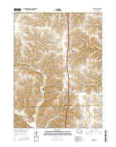 Lacelle Iowa Current topographic map, 1:24000 scale, 7.5 X 7.5 Minute, Year 2015