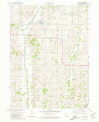 Ladoga Iowa Historical topographic map, 1:24000 scale, 7.5 X 7.5 Minute, Year 1980