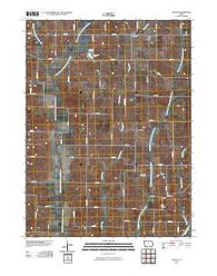 Ladoga Iowa Historical topographic map, 1:24000 scale, 7.5 X 7.5 Minute, Year 2010