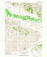 Ladora Iowa Historical topographic map, 1:24000 scale, 7.5 X 7.5 Minute, Year 1965