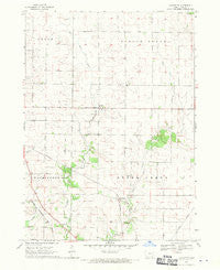 Lafayette Iowa Historical topographic map, 1:24000 scale, 7.5 X 7.5 Minute, Year 1968