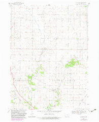 Lafayette Iowa Historical topographic map, 1:24000 scale, 7.5 X 7.5 Minute, Year 1968
