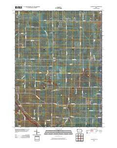 Lafayette Iowa Historical topographic map, 1:24000 scale, 7.5 X 7.5 Minute, Year 2010