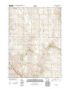 Lafayette Iowa Historical topographic map, 1:24000 scale, 7.5 X 7.5 Minute, Year 2013