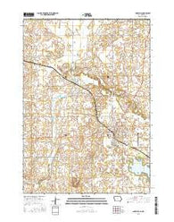 Lake Mills Iowa Current topographic map, 1:24000 scale, 7.5 X 7.5 Minute, Year 2015
