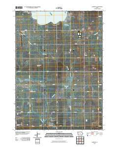 Lakeside Iowa Historical topographic map, 1:24000 scale, 7.5 X 7.5 Minute, Year 2010