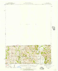 Lamoni Iowa Historical topographic map, 1:62500 scale, 15 X 15 Minute, Year 1945
