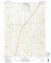 Lamoni South Iowa Historical topographic map, 1:24000 scale, 7.5 X 7.5 Minute, Year 1981