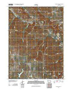 Lamoni North Iowa Historical topographic map, 1:24000 scale, 7.5 X 7.5 Minute, Year 2010