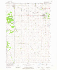 Lamont Iowa Historical topographic map, 1:24000 scale, 7.5 X 7.5 Minute, Year 1965