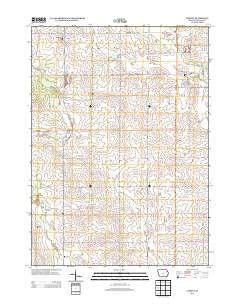 Lamont Iowa Historical topographic map, 1:24000 scale, 7.5 X 7.5 Minute, Year 2013
