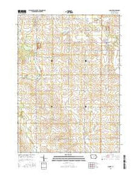 Lamont Iowa Current topographic map, 1:24000 scale, 7.5 X 7.5 Minute, Year 2015
