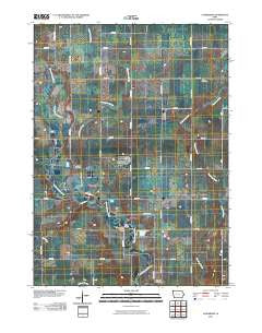 Lanesboro Iowa Historical topographic map, 1:24000 scale, 7.5 X 7.5 Minute, Year 2010