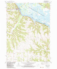 Lansing Iowa Historical topographic map, 1:24000 scale, 7.5 X 7.5 Minute, Year 1983