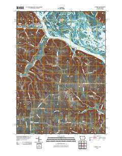 Lansing Iowa Historical topographic map, 1:24000 scale, 7.5 X 7.5 Minute, Year 2010