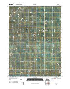 Lanyon Iowa Historical topographic map, 1:24000 scale, 7.5 X 7.5 Minute, Year 2010