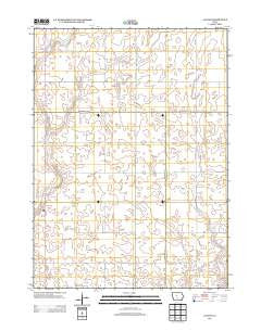 Lanyon Iowa Historical topographic map, 1:24000 scale, 7.5 X 7.5 Minute, Year 2013