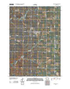 Larchwood Iowa Historical topographic map, 1:24000 scale, 7.5 X 7.5 Minute, Year 2010