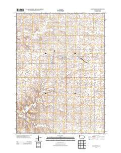 Larchwood Iowa Historical topographic map, 1:24000 scale, 7.5 X 7.5 Minute, Year 2013
