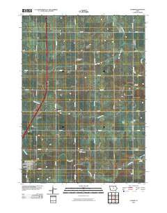 Latimer Iowa Historical topographic map, 1:24000 scale, 7.5 X 7.5 Minute, Year 2010