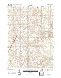 Latimer Iowa Historical topographic map, 1:24000 scale, 7.5 X 7.5 Minute, Year 2013