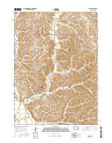 Lawton Iowa Current topographic map, 1:24000 scale, 7.5 X 7.5 Minute, Year 2015