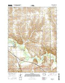 Le Grand Iowa Current topographic map, 1:24000 scale, 7.5 X 7.5 Minute, Year 2015