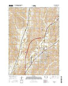Le Mars Iowa Current topographic map, 1:24000 scale, 7.5 X 7.5 Minute, Year 2015