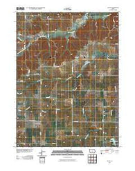 Le Roy Iowa Historical topographic map, 1:24000 scale, 7.5 X 7.5 Minute, Year 2010