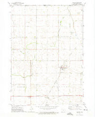 Ledyard Iowa Historical topographic map, 1:24000 scale, 7.5 X 7.5 Minute, Year 1972