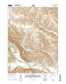Leighton Iowa Current topographic map, 1:24000 scale, 7.5 X 7.5 Minute, Year 2015