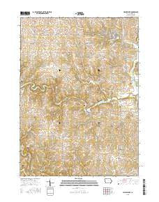 Leisure Lake Iowa Current topographic map, 1:24000 scale, 7.5 X 7.5 Minute, Year 2015