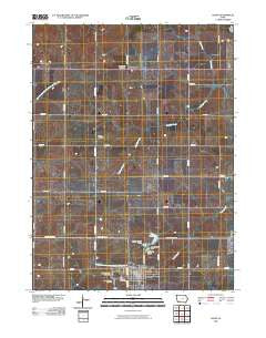 Lenox Iowa Historical topographic map, 1:24000 scale, 7.5 X 7.5 Minute, Year 2010