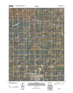 Lenox Iowa Historical topographic map, 1:24000 scale, 7.5 X 7.5 Minute, Year 2013