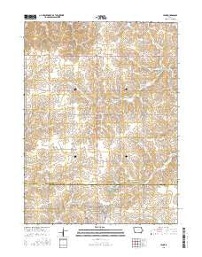 Lenox Iowa Current topographic map, 1:24000 scale, 7.5 X 7.5 Minute, Year 2015