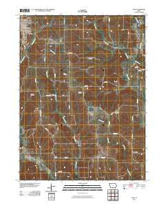Leon Iowa Historical topographic map, 1:24000 scale, 7.5 X 7.5 Minute, Year 2010