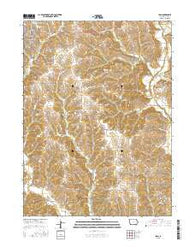 Leon Iowa Current topographic map, 1:24000 scale, 7.5 X 7.5 Minute, Year 2015
