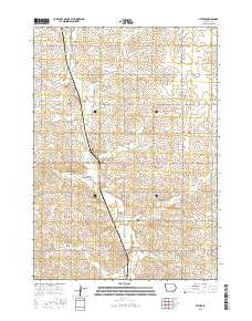 Lester Iowa Current topographic map, 1:24000 scale, 7.5 X 7.5 Minute, Year 2015
