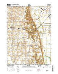 Letts Iowa Current topographic map, 1:24000 scale, 7.5 X 7.5 Minute, Year 2015