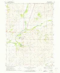 Lewis Iowa Historical topographic map, 1:24000 scale, 7.5 X 7.5 Minute, Year 1971
