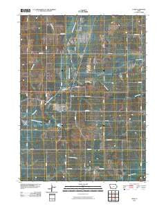 Lewis Iowa Historical topographic map, 1:24000 scale, 7.5 X 7.5 Minute, Year 2010