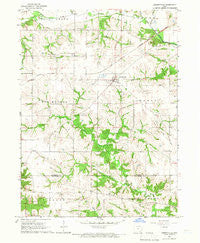 Libertyville Iowa Historical topographic map, 1:24000 scale, 7.5 X 7.5 Minute, Year 1965