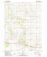 Lime City Iowa Historical topographic map, 1:24000 scale, 7.5 X 7.5 Minute, Year 1991