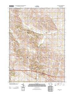 Lime City Iowa Historical topographic map, 1:24000 scale, 7.5 X 7.5 Minute, Year 2013