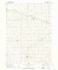 Lincoln Iowa Historical topographic map, 1:24000 scale, 7.5 X 7.5 Minute, Year 1971
