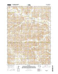 Lincoln Iowa Current topographic map, 1:24000 scale, 7.5 X 7.5 Minute, Year 2015