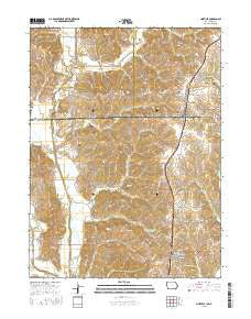 Lineville Iowa Current topographic map, 1:24000 scale, 7.5 X 7.5 Minute, Year 2015