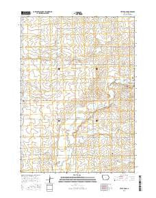 Little Rock Iowa Current topographic map, 1:24000 scale, 7.5 X 7.5 Minute, Year 2015