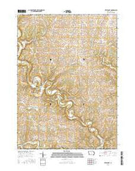 Littleport Iowa Current topographic map, 1:24000 scale, 7.5 X 7.5 Minute, Year 2015